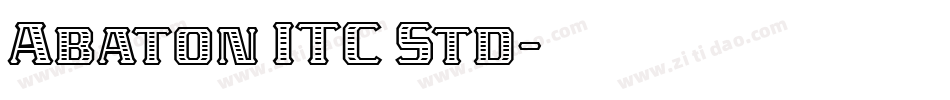 Abaton ITC Std字体转换